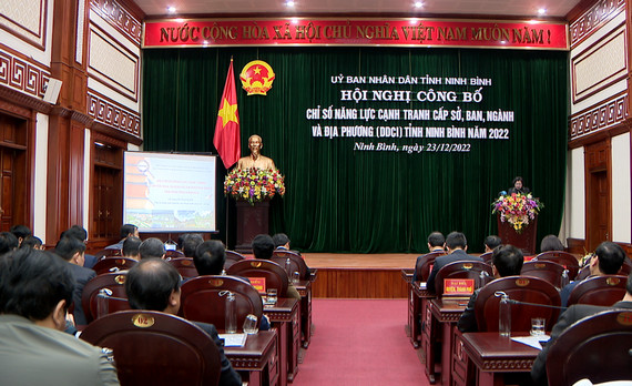Ninh Bình công bố chỉ số đánh giá năng lực cạnh tranh cấp sở, ban, ngành, địa phương năm 2022