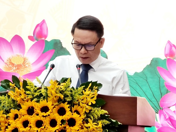 Ông Nguyễn Đức Lợi, Phó Chủ tịch Thường trực Hội Nhà báo Việt Nam phát biểu tại Hội nghị