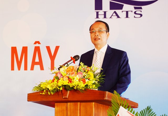 Ông Phan Quý Phương, PCT UBND tỉnh Thừa Thiên Huế phát biểu tại Lễ khai trương