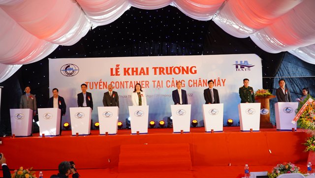 Khai trương tuyến Container tại Cảng Chân Mây, Thừa Thiên Huế