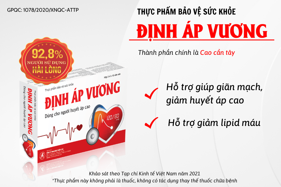 Định Áp Vương giúp hạ và ổn định huyết áp hiệu quả