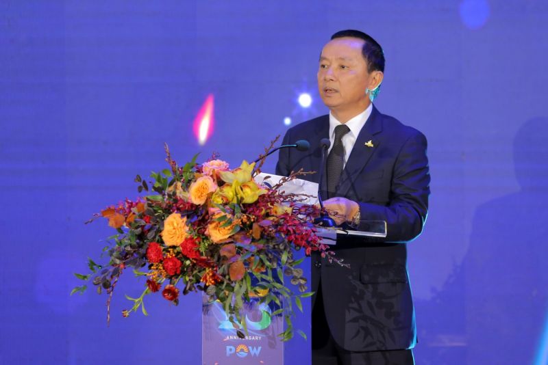 Chủ tịch HĐQT PV Power Hồ Công Kỳ phát biểu đáp từ tại buổi lễ