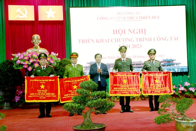 Năm 2022: Công an tỉnh Thừa Thiên Huế kết luận án rất nghiêm trọng đạt 100%