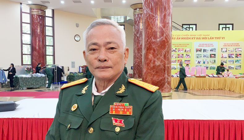 Ông Tống Thành Phong, Chủ tịch Hội Cựu chiến binh tỉnh Vĩnh Long.