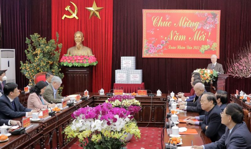 Tổng Bí thư Nguyễn Phú Trọng thăm, làm việc và chúc Tết Đảng bộ, chính quyền và nhân dân tỉnh Bắc Ninh.