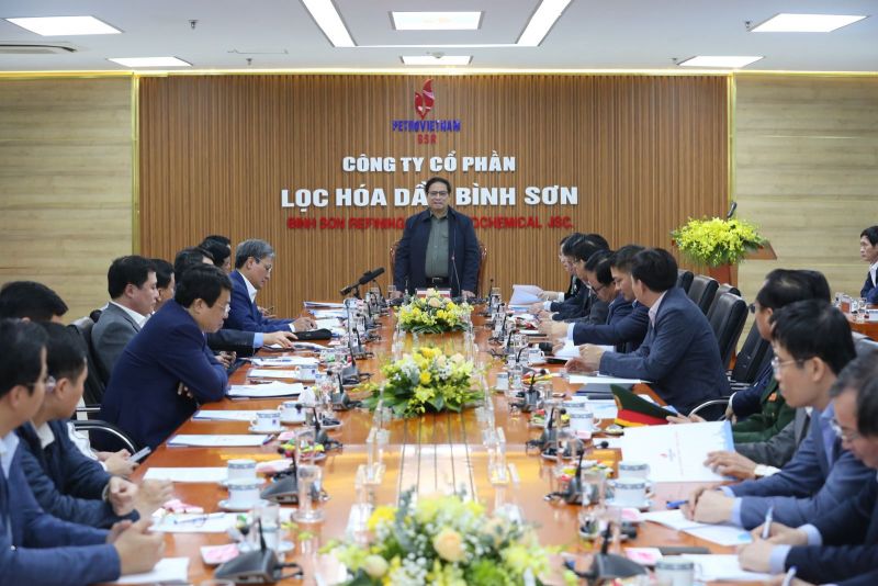 Thủ tướng Phạm Minh Chính phát biểu kết luận buổi làm việc