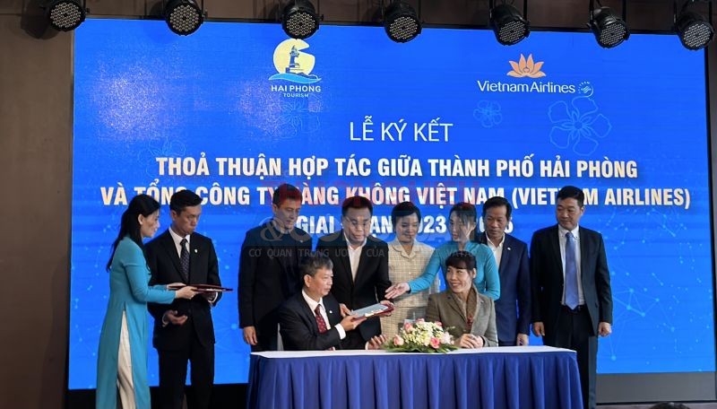 Lễ ký kết chương trình hợp tác giữa TP. Hải Phòng và Tổng công ty Hàng không Việt Nam