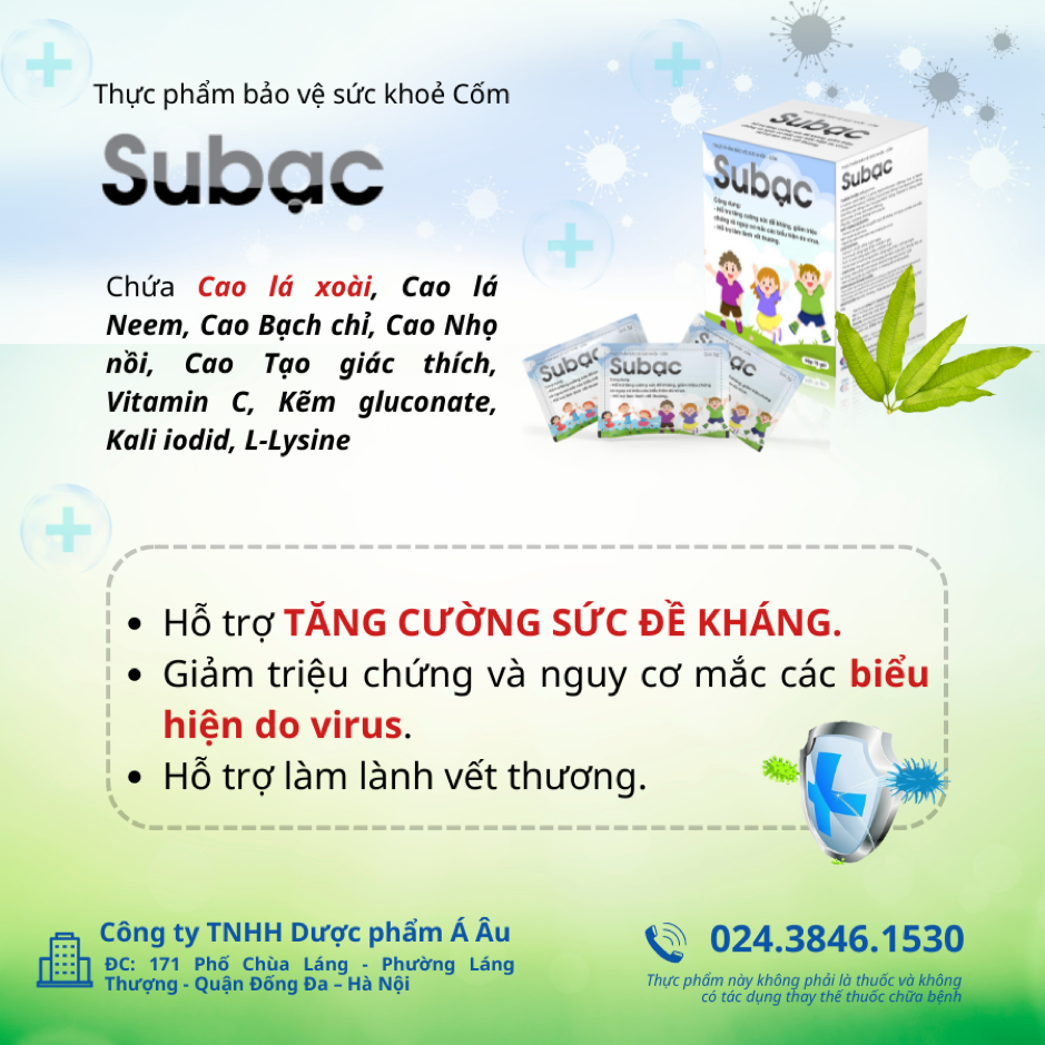 Cốm Subạc - Hỗ trợ tăng đề kháng, kháng virus, kháng khuẩn. Cốm Subạc - Hỗ trợ tăng đề kháng, kháng virus, kháng khuẩn.