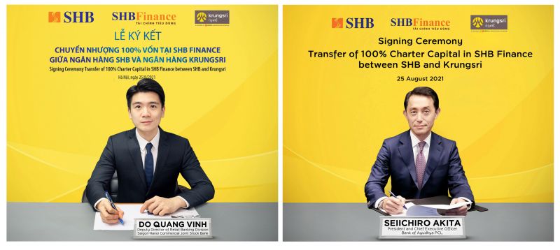 Đây là một trong những bước cuối cùng trong lộ trình chuyển nhượng vốn điều lệ của SHB tại SHB Finance cho Ngân hàng Krungsri của Thái Lan – thành viên chiến lược thuộc Tập đoàn MUFG – Nhật Bản