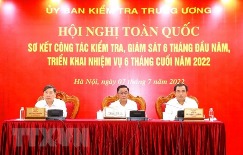 Hội nghị toàn quốc sơ kết công tác kiểm tra, giám sát 6 tháng đầu năm; triển khai nhiệm vụ 6 tháng cuối năm 2022 ngày 7/7/2022.