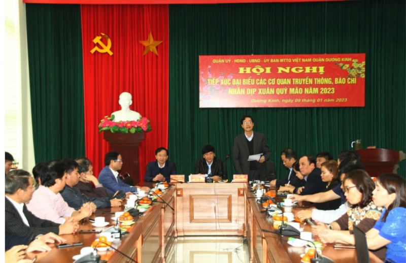 Quận Dương Kinh, Hải Phòng tổ chức hội nghị báo cáo kết quả công tác năm 2022