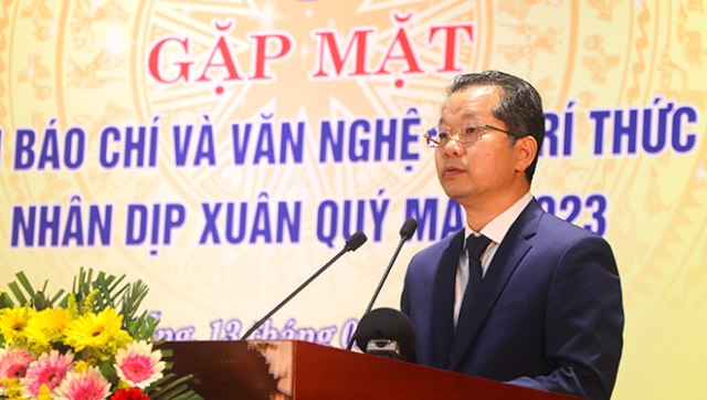 Bí thư Thành ủy Nguyễn Văn Quảng phát biểu