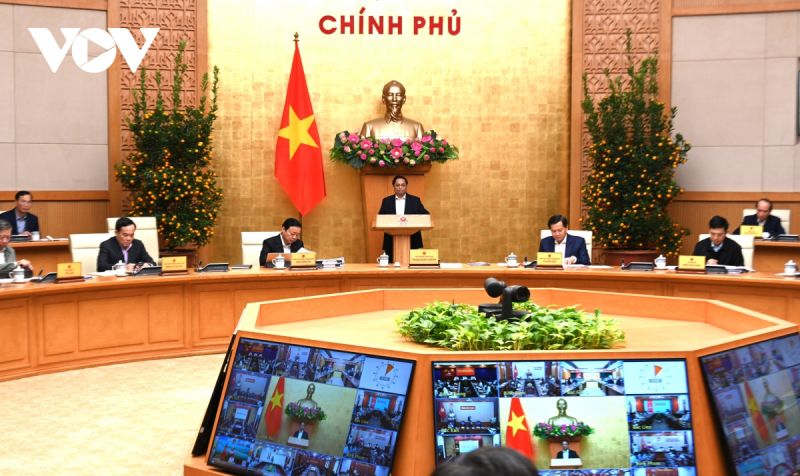 Thủ tướng Phạm Minh Chính chủ trì phiên họp chuyên đề xây dựng pháp luật tháng 1/2023.