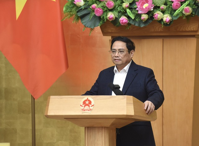 Thủ tướng Phạm Minh Chính phát biểu tại Hội nghị - Ảnh: VGP/Trần Hải