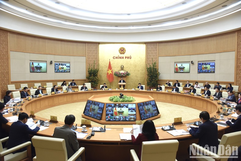 Thủ tướng Phạm Minh Chính chủ trì Phiên họp Chính phủ thường kỳ tháng 1 năm 2023.