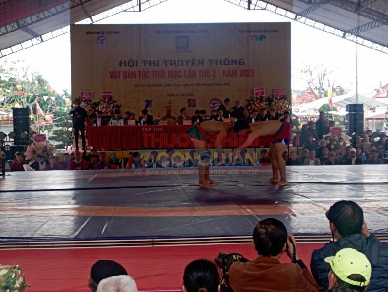 Sôi nổi hội thi vật truyền thống dân tộc thời Mạc