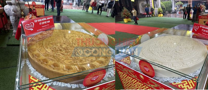 Căp bánh nướng bánh dẻo kỷ lục Việt Nam tại lễ hội