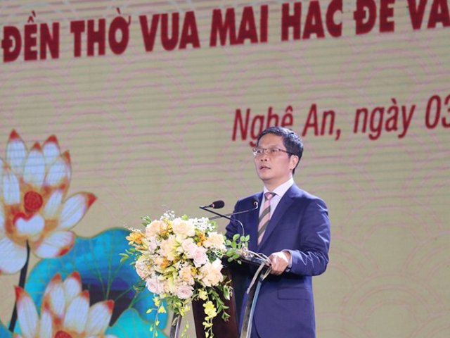 Ủy viên Bộ Chính trị, Trưởng Ban Kinh tế Trung ương Trần Tuấn Anh phát biểu tại buổi lễ.