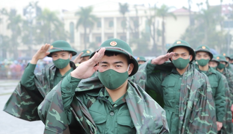 Không khí ngày hội thanh niên lên đường nhập ngũ bảo vệ Tổ quốc tại Thanh Hoá năm 2022