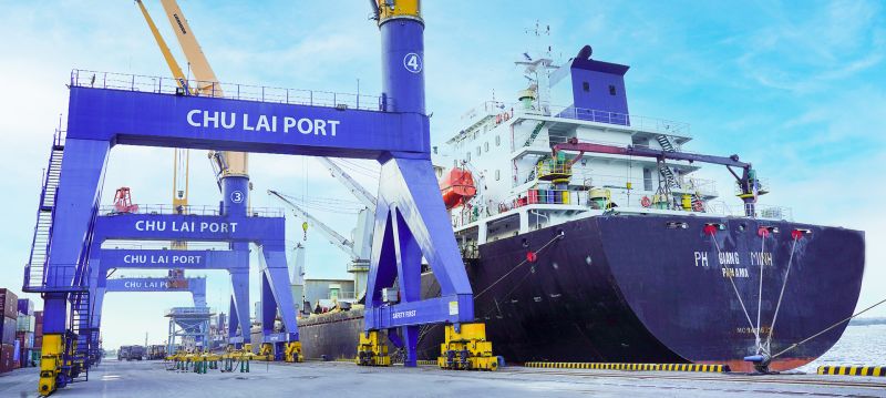 Cảng Chu Lai nhộn nhịp những chuyến hàng đầu năm