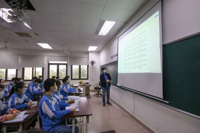 Một buổi học tại Trường THPT Chuyên Bắc Ninh