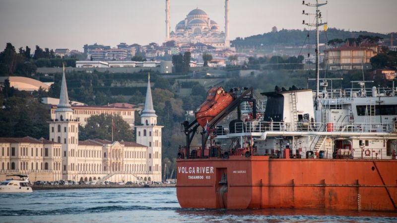 Tàu chở dầu Nga ở Thổ Nhĩ Kỳ. Nguồn Getty Images