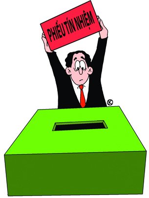 Lấy phiếu tín nhiệm là nội dung quan trọng trong đánh giá cán bộ