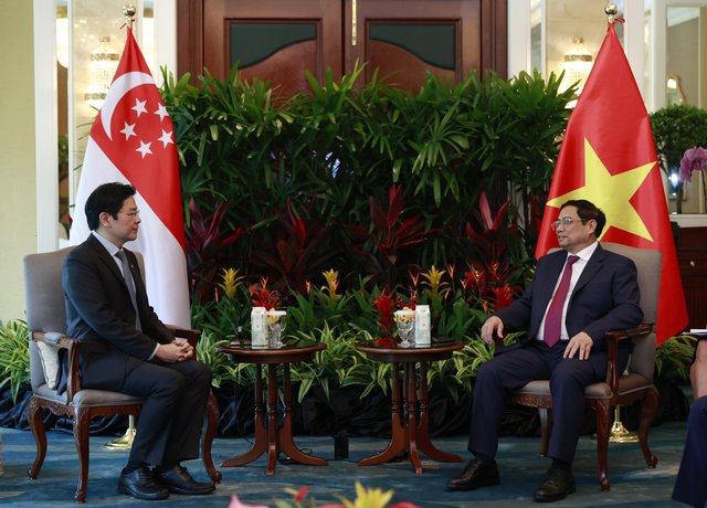 Phó Thủ tướng Singapore khẳng định Việt Nam là đối tác quan trọng của Singapore ở khu vực. Ảnh VGP/Nhật Bắc