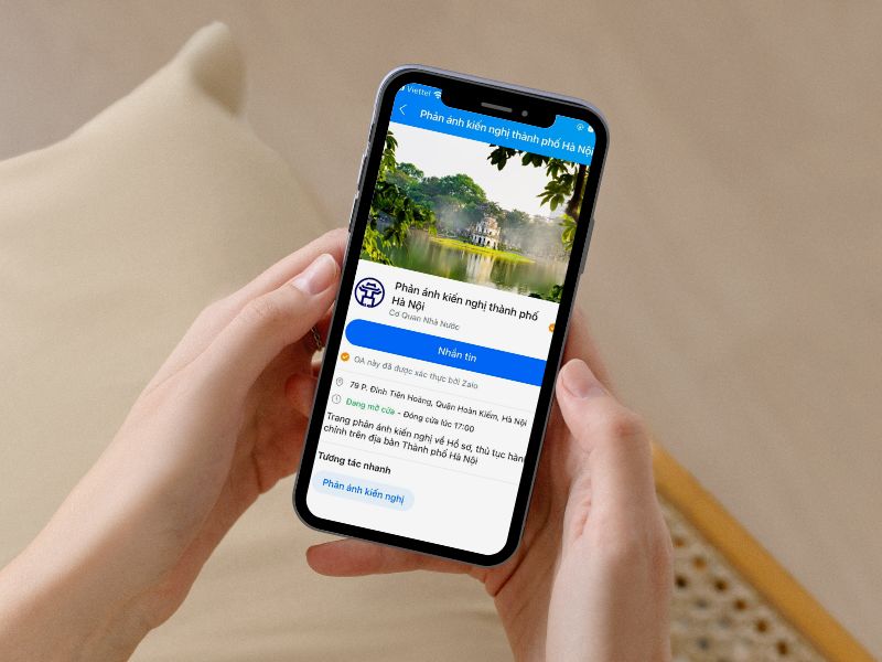 Hà Nội ra mắt kênh Zalo tiếp nhận phản ánh, kiến nghị của người dân