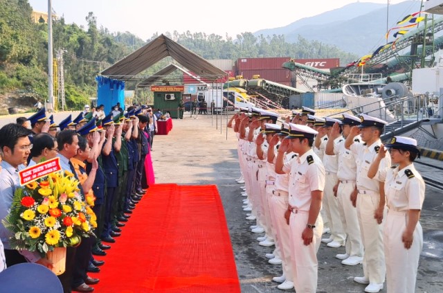Lễ đón tàu SETTSU tại Cảng Tiên Sa, TP. Đà Nẵng sáng 13/2.