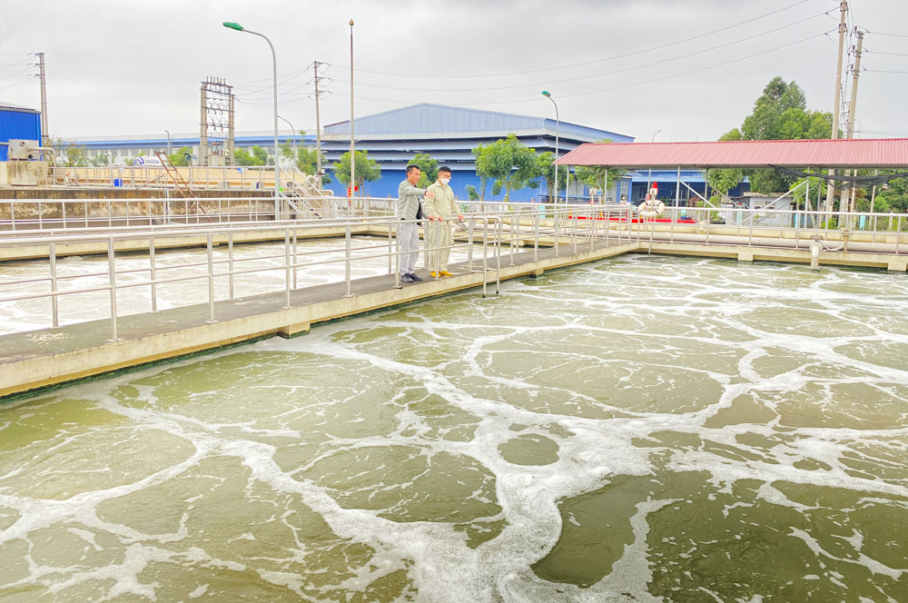 Hệ thống xử lý nước thải tập trung của KCN Song Khê-Nội Hoàng (Yên Dũng)