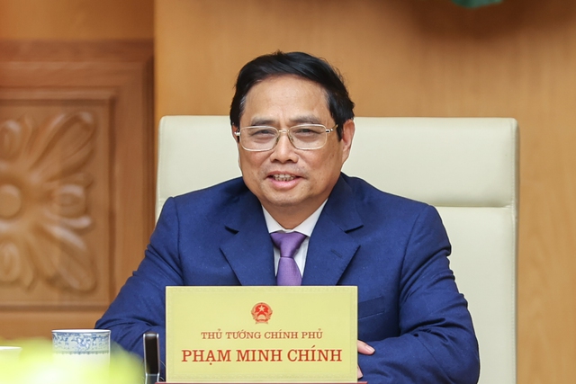 Thủ tướng Phạm Minh Chính khẳng định Việt Nam luôn coi trọng quan hệ Đối tác và Hợp tác toàn diện Việt Nam-EU - Ảnh: VGP/Nhật Bắc