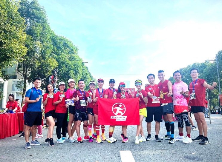Đoàn vận động viên của Agribank tham dự nhiều Giải chạy tổ chức trong nước