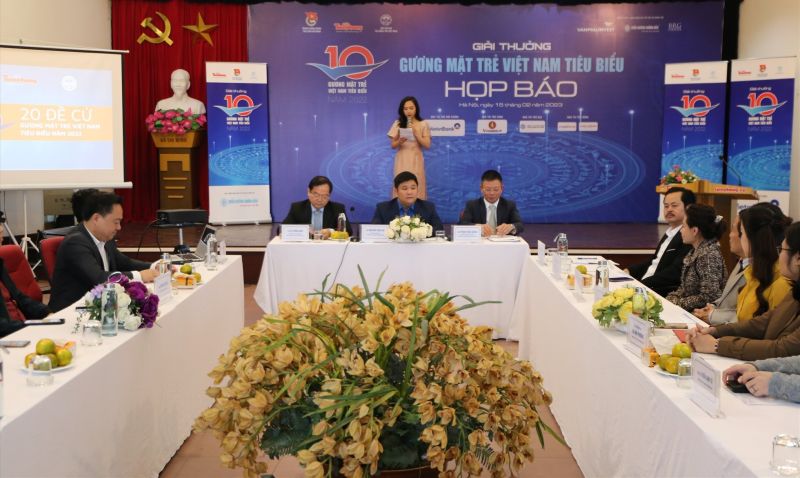 Toàn cảnh buổi họp báo về giải thưởng Gương mặt trẻ Việt Nam tiêu biểu năm 2022