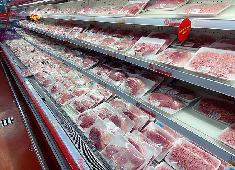 Nhiều loại thịt heo được áp dụng giảm giá tới 25% vào dịp cuối tuần