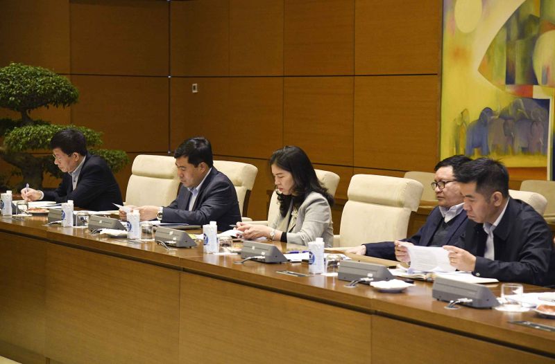 Các đại biểu tại buổi làm việc