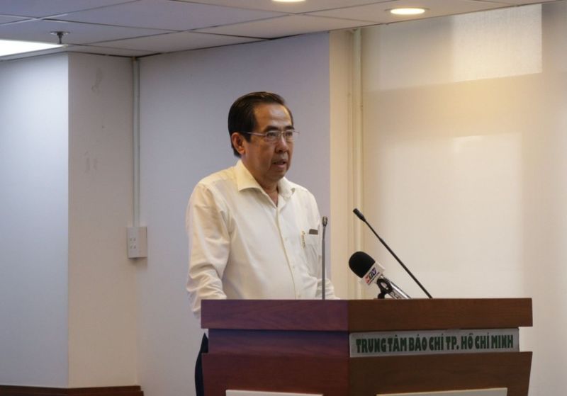 Ông Nguyễn Văn Lâm, Phó Giám đốc Sở LĐ-TB&XH TP.HCM thông tin về sự việc công ty PouYuen cắt giảm lao động. Ảnh: THANH TUYỀN