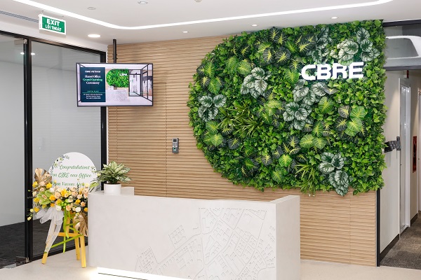 Văn phòng mới của CBRE tại Hà Nội tiếp tục áp dụng xu hướng văn phòng mở 360 độ.