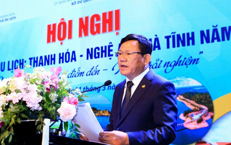 Ông Nguyễn Văn Thi, Phó Chủ tịch Thường trực UBND tỉnh Thanh Hóa phát biểu chào mừng hội nghị.