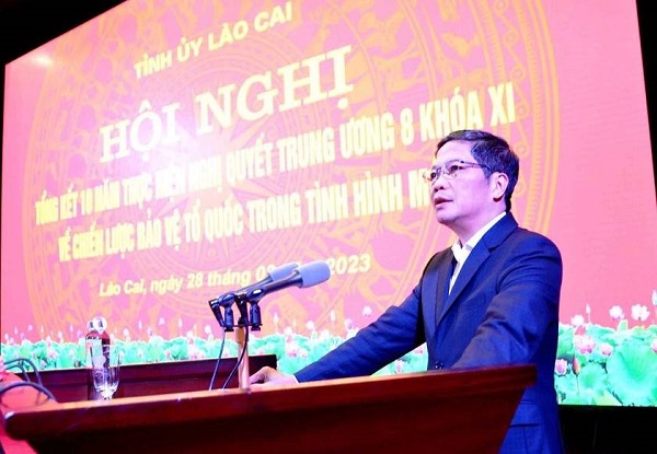 Ủy viên Bộ Chính trị, Trưởng ban Kinh tế Trung ương Trần Tuấn Anh phát biểu tại Hội nghị