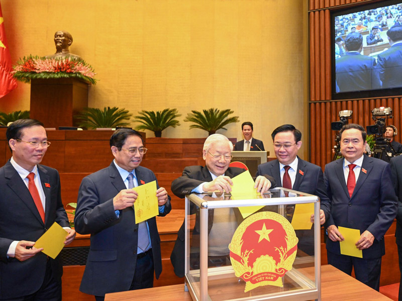 Quốc hội bỏ phiếu kín bầu Chủ tịch nước sáng 2/3.