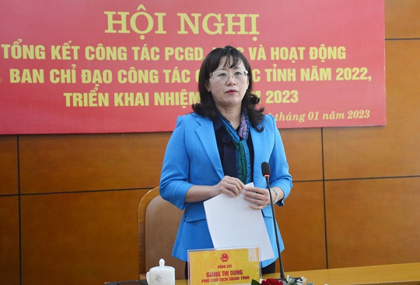 Đồng chí Giàng Thị Dung, Phó Chủ tịch UBND tỉnh Lào Cai