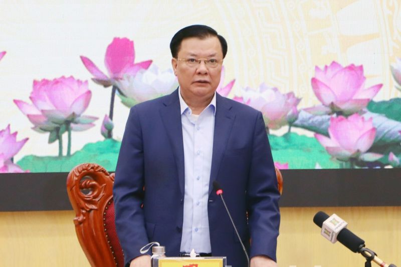 Bí thư Thành ủy Hà Nội Đinh Tiến Dũng kết luận Hội nghị.