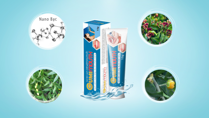 Gel Gumimouth giúp kháng khuẩn, chống viêm, giúp liền nhanh vết loét khi bị nhiệt miệng Gel Gumimouth giúp kháng khuẩn, chống viêm, giúp liền nhanh vết loét khi bị nhiệt miệng