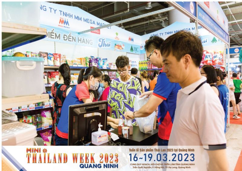 Tuần lễ sản phẩm Thái Lan 2023 sẽ diễn ra ngày 16 - 19/3/2023 tại Cung Quy hoạch, hội chợ và triển lãm tỉnh Quảng Ninh, đường Trần Quốc Nghiễn, phườnh Hồng Hải, thành phố Hạ Long