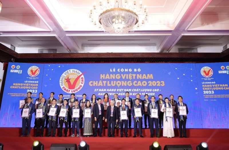 Vinh danh doanh nghiệp đạt danh hiệu Hàng Việt Nam chất lượng cao 2023