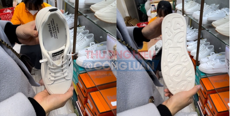 Sản phẩm giày thuộc thương hiệu I'M Yangmei có nguồn gốc từ Trung Quốc nhưng cũng rơi vào cảnh 