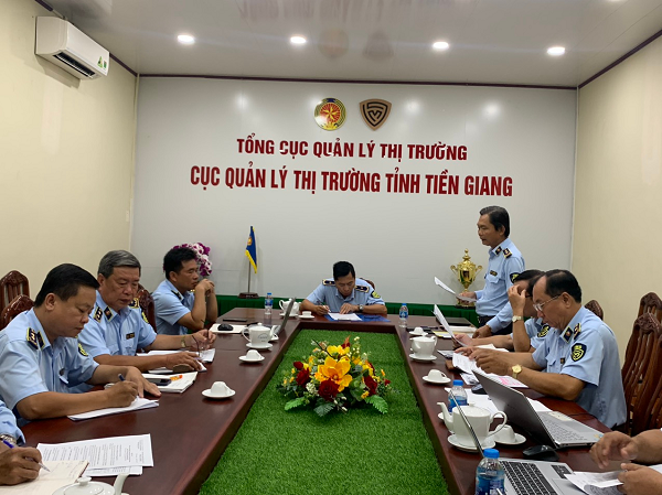 Đoàn công tác Tổng cục Quản lý thị trường làm việc với Cục Quản lý thị trường tỉnh Tiền Giang