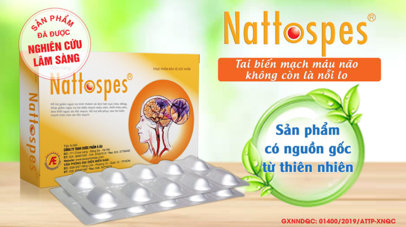 Sản phẩm chứa Nattokinase giúp phòng ngừa đột quỵ hiệu quả