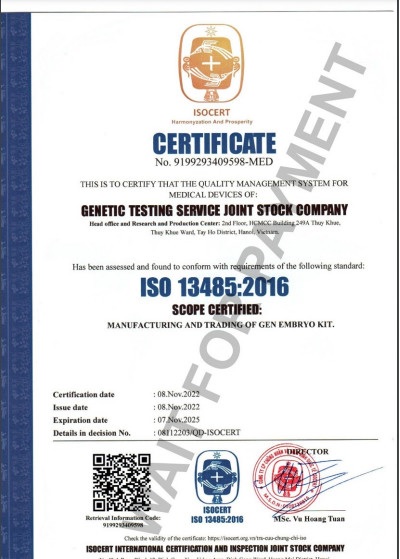 Chứng nhận hệ thống quản lý chất lượng ISO 13485:2016